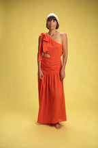 Robe Salima Orange sanguine