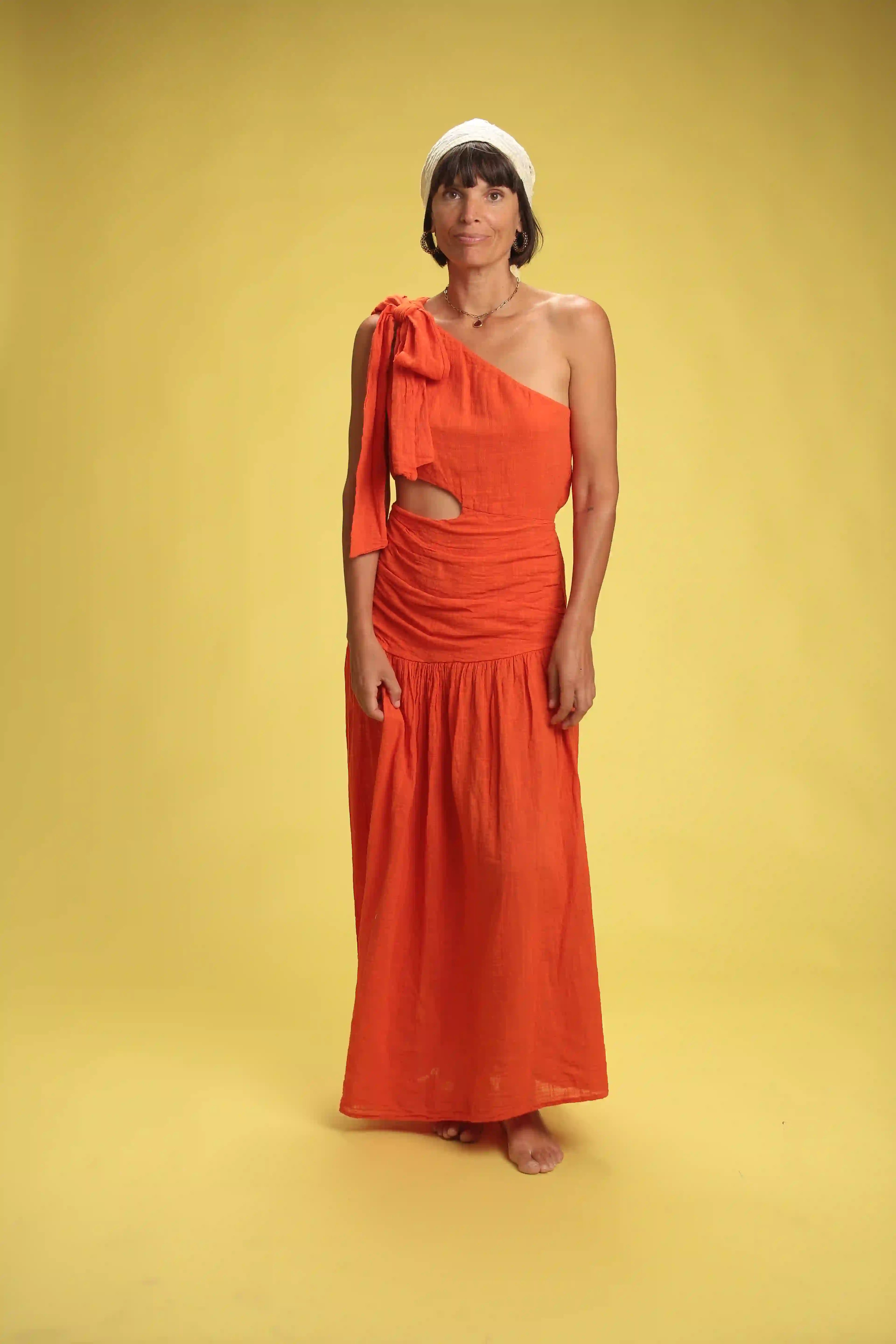 Robe Salima Orange sanguine