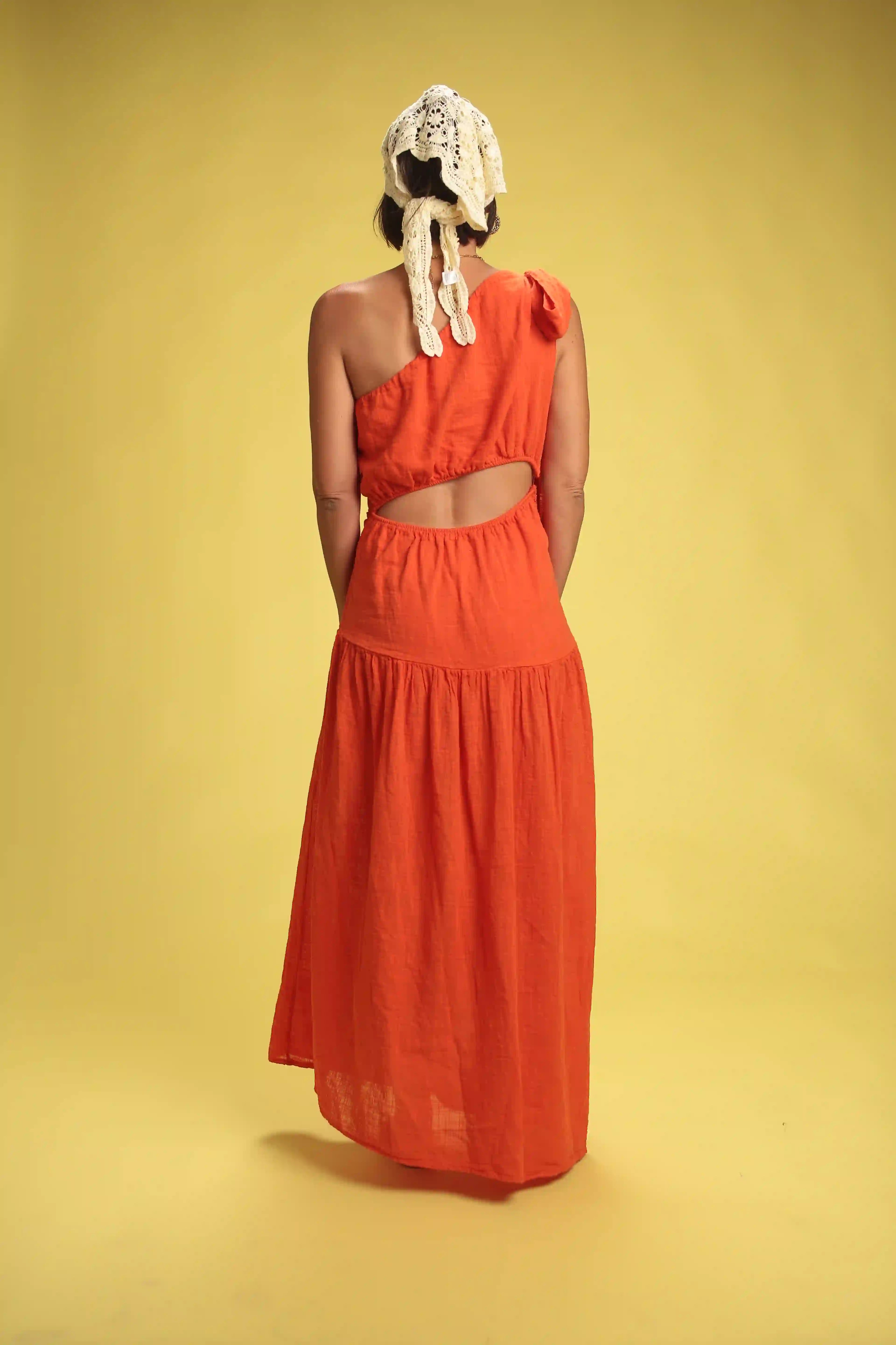 Robe Salima Orange sanguine