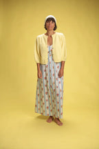 Robe Rosalie rayée bleu