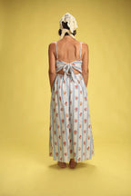 Robe Rosalie rayée bleu