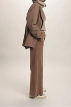 Veste Gustin marron pied de poule