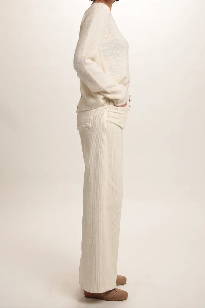 Pull Marion dos en V Crème