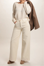 Pull Marion dos en V Crème