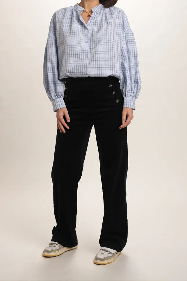 Chemise Cambridge à carreaux bleu