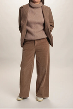 Pull col roulé Aspen Mohair taupe