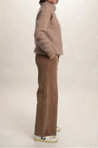 Pull col roulé Aspen Mohair taupe