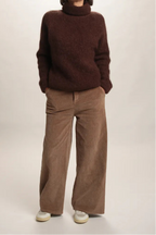 Pull col roulé Aspen Mohair chocolat