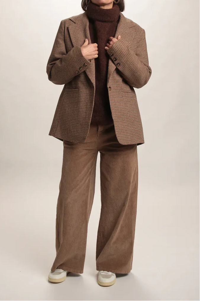 Pull col roulé Aspen Mohair chocolat