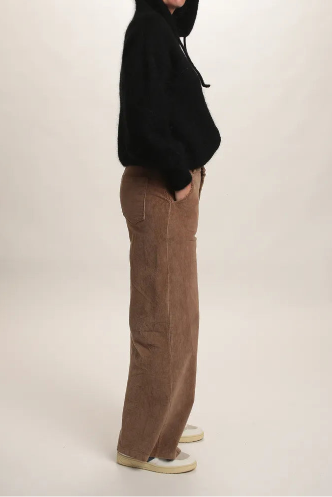 Gilet à Capuche Sweet mohair noir