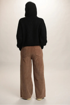 Gilet à Capuche Sweet mohair noir