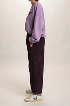 pantalon Arty velours Prune