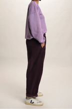 pantalon Arty velours Prune