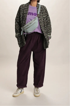 Veste Yoko Kimono Leopard Kaki