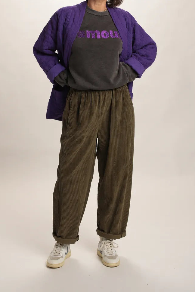 Sweatshirt Fever Noir délavé