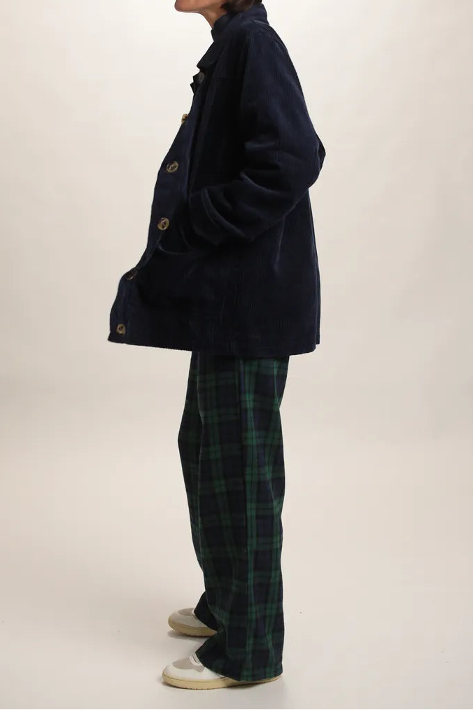 veste Gina velours côtelé marine