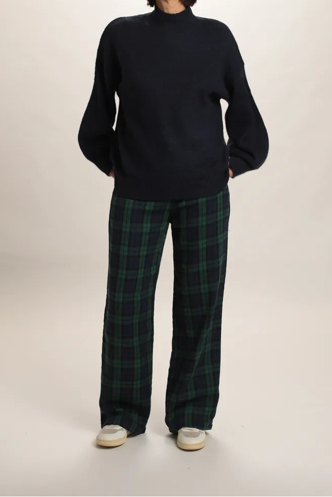 Pull Manuela Mohair/Laine Bleu Marine