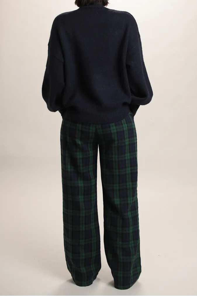 Pull Manuela Mohair/Laine Bleu Marine