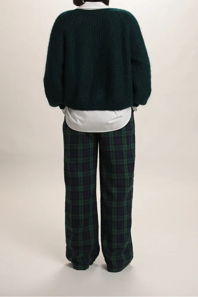 Gilet Esperance Mohair Vert Emeraude