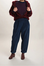 Gilet à Capuche Sweet mohair bordeaux