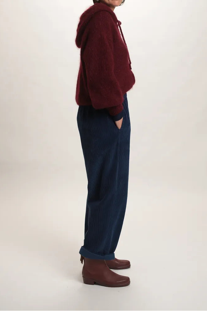 Gilet à Capuche Sweet mohair bordeaux