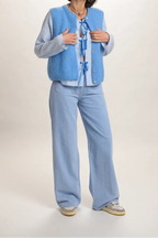 Chemisier Constance rayé bleu ciel