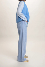 Gilet Chantal mohair bleu jeans