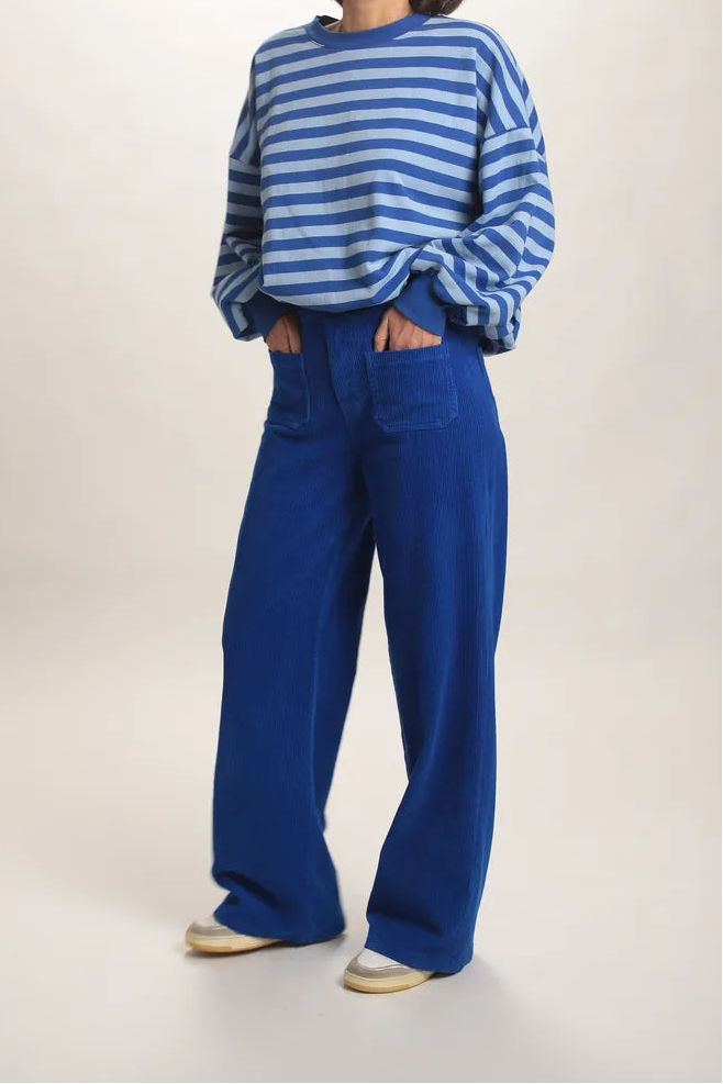 Pull Flipper rayé bleu/blanc