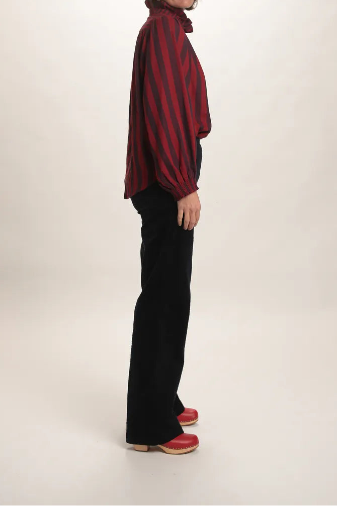 Chemise Victoire bordeaux/marine