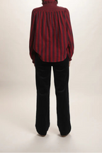 Chemise Victoire bordeaux/marine