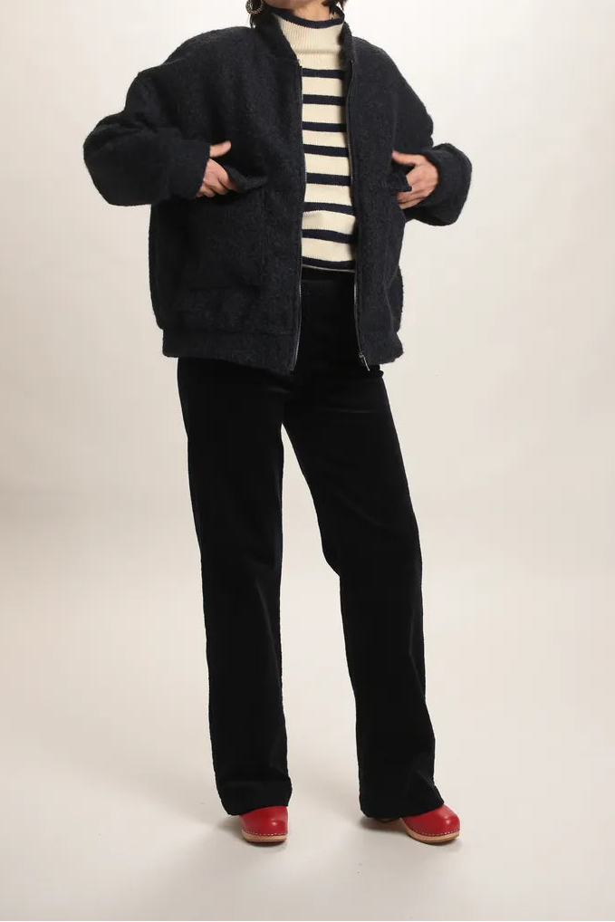 Veste Oxford bleu marine