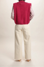 Gilet Martine Cerise