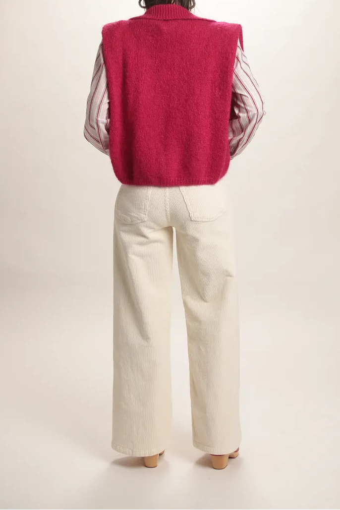 Gilet Martine Cerise