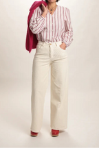 Pantalon Sunny Velours côtelé Ecru