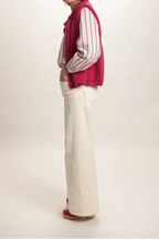 Gilet Martine Cerise