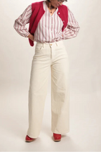 Gilet Chantal mohair cerise