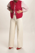Gilet Chantal mohair cerise