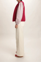 Gilet Chantal mohair cerise