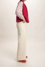 Gilet Chantal mohair cerise