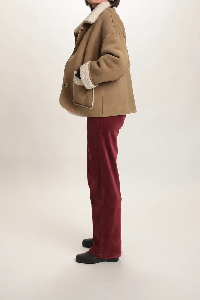 Pantalon Corvette velours côtelé Bordeaux