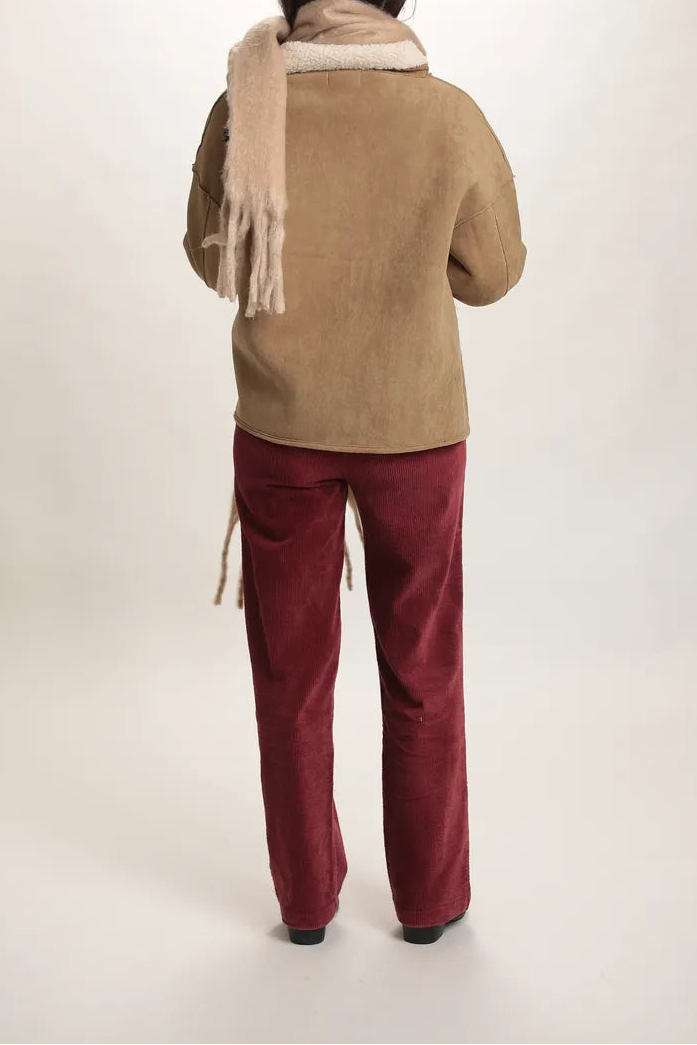 Pantalon Corvette velours côtelé Bordeaux