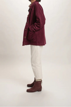 Veste Gina velours côtelé prune