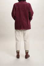 Veste Gina velours côtelé prune