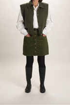 Jupe Jerry velours cotelé Kaki