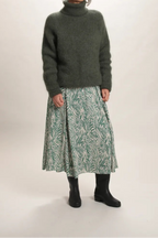 Pull col roulé Aspen Mohair vert kaki