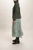 Pull col roulé Aspen Mohair vert kaki