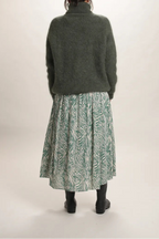 Pull col roulé Aspen Mohair vert kaki