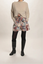 Pull Suzanne mohair col bateau Beige