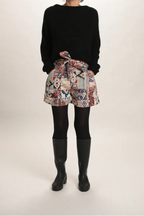 Pull Suzanne mohair col bateau Noir