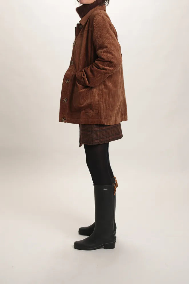 Veste Gina velours côtelé marron